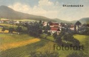 Staňkovice 1915 - pohled od Litoměřic